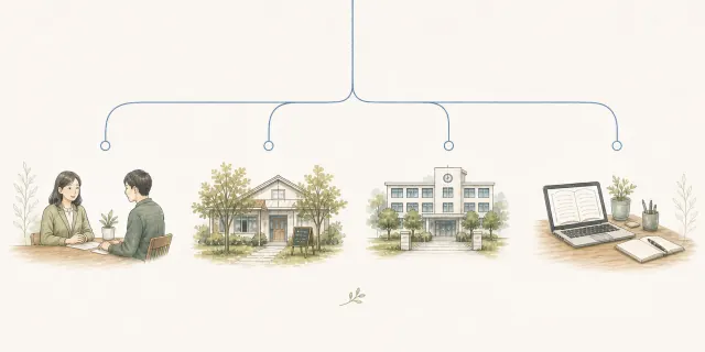 複数の学び方へ分かれる道